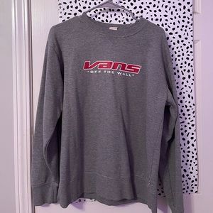 gray vans vintage sweatshirt
